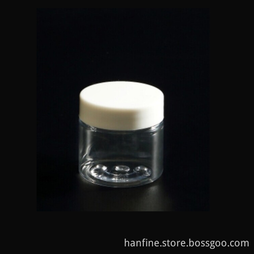 Personal skin Care Industrial Use 30g PET mini clear jar for travel